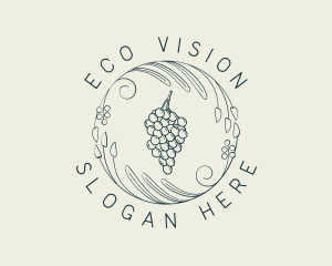 Natural Grapes Winery logo design