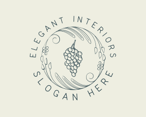 Natural Grapes Winery logo design