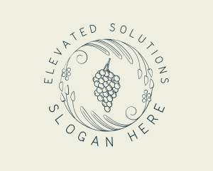 Natural Grapes Winery logo design