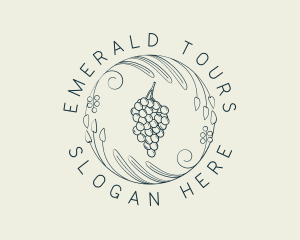 Natural Grapes Winery logo design