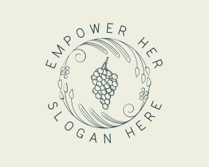 Natural Grapes Winery logo design