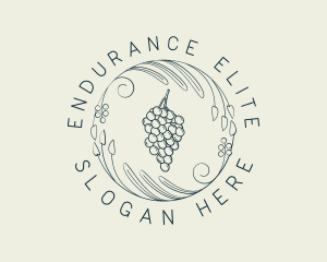 Natural Grapes Winery logo design