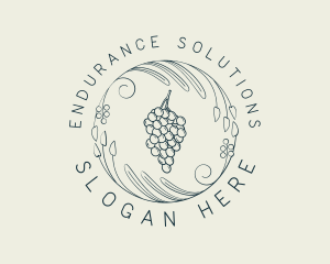 Natural Grapes Winery logo design