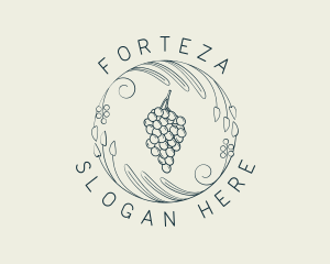 Natural Grapes Winery logo design