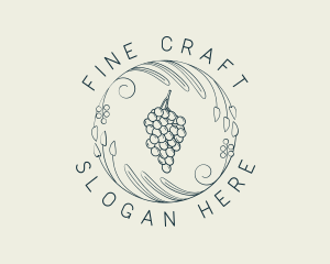 Natural Grapes Winery logo design