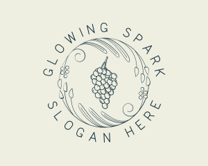 Natural Grapes Winery logo design