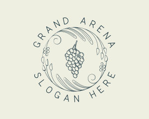 Natural Grapes Winery logo design