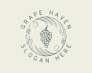 Vineyard - Natural Grapes Winery logo design