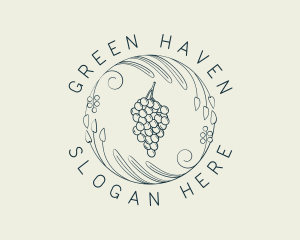 Natural Grapes Winery logo design