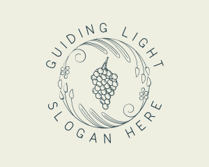 Natural Grapes Winery logo design