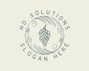 Natural Grapes Winery logo design