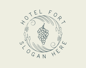 Natural Grapes Winery logo design