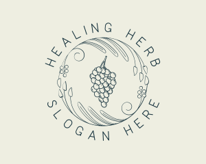 Natural Grapes Winery logo design