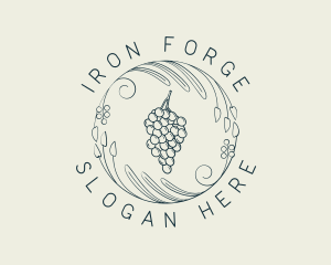 Natural Grapes Winery logo design