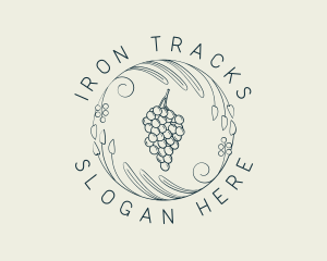 Natural Grapes Winery logo design