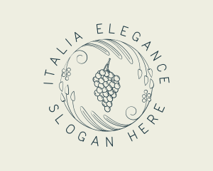 Natural Grapes Winery logo design