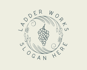 Natural Grapes Winery logo design