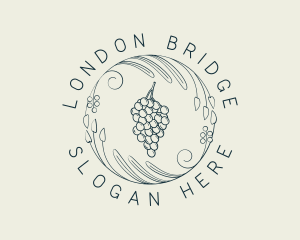 Natural Grapes Winery logo design