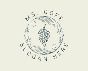 Natural Grapes Winery logo design