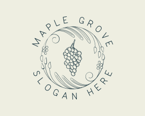 Natural Grapes Winery logo design