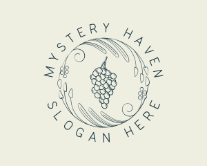 Natural Grapes Winery logo design