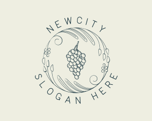 Natural Grapes Winery logo design