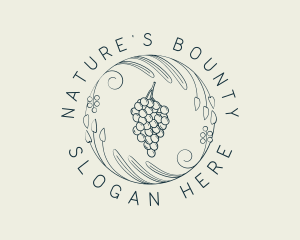 Natural Grapes Winery logo design