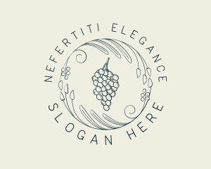 Natural Grapes Winery logo design