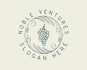 Natural Grapes Winery logo design