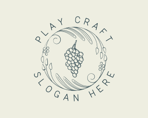 Natural Grapes Winery logo design