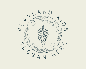 Natural Grapes Winery logo design