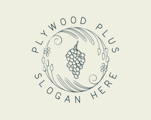 Natural Grapes Winery logo design