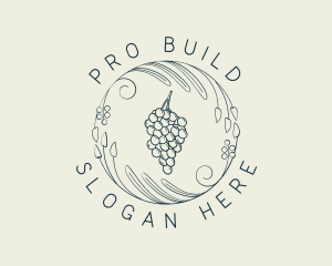 Natural Grapes Winery logo design