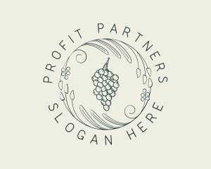 Natural Grapes Winery logo design