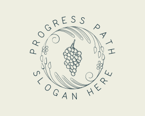 Natural Grapes Winery logo design