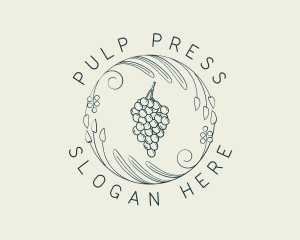 Natural Grapes Winery logo design