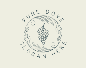 Natural Grapes Winery logo design