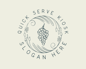 Natural Grapes Winery logo design