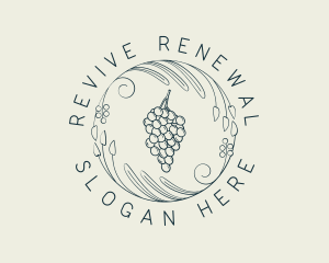 Natural Grapes Winery logo design