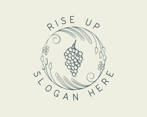 Natural Grapes Winery logo design