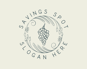 Natural Grapes Winery logo design