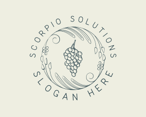 Natural Grapes Winery logo design