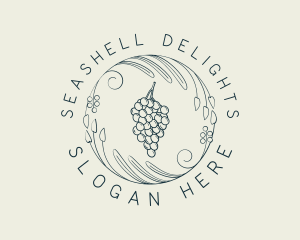 Natural Grapes Winery logo design