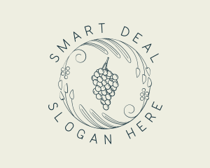 Natural Grapes Winery logo design