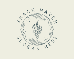 Natural Grapes Winery logo design