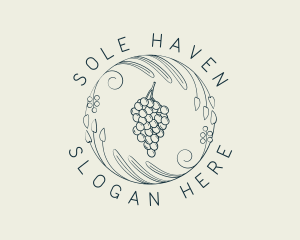 Natural Grapes Winery logo design