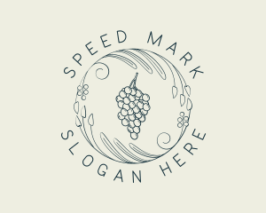 Natural Grapes Winery logo design