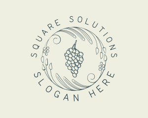 Natural Grapes Winery logo design