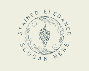 Natural Grapes Winery logo design