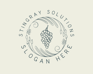 Natural Grapes Winery logo design